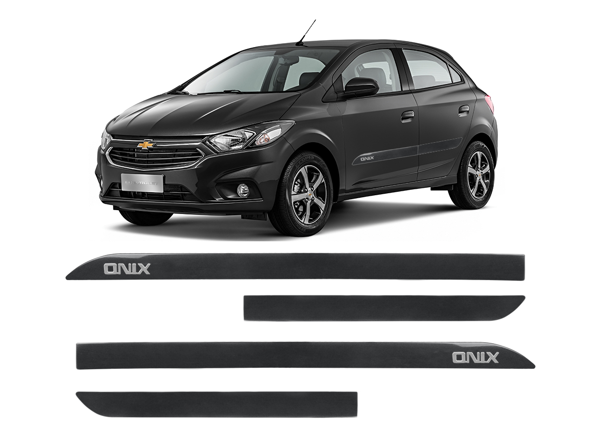 Friso Lateral Escrita Cromada Alto Relevo Chevrolet Onix – Auto Originais