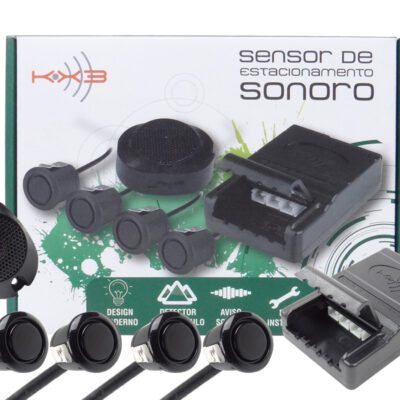 Sensor de Estacionamento Sonoro 4 Pontos Universal