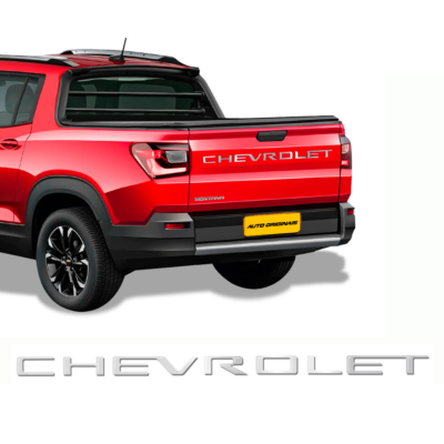 Adesivos (Chevrolet) Para Tampa Traseira Nova Montana (Chrome)
